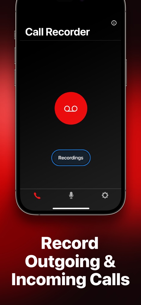 Call Recorder for iPhone ㅤ - Inizia a Registrare