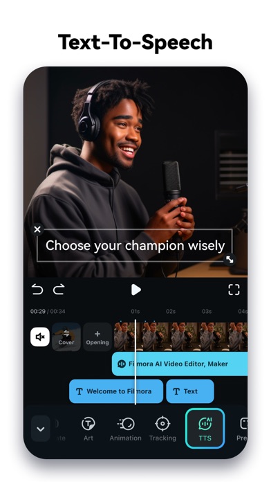 Filmora:AI Video Editor, Maker Screenshot 2 - AppWisp.com Filmora:AI Video Editor, Maker Screenshot 2 - AppWisp.com