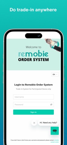 Remobie Order System screenshot
