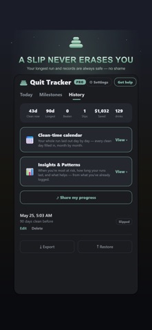 Quit Tracker: Sobriety Counter Screenshot 6 of 8