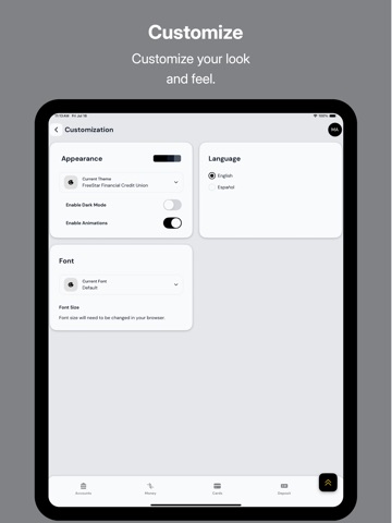 FreeStar Financial iPad screenshot