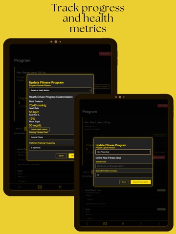 Fitness AI - Program Generator iPad screenshot