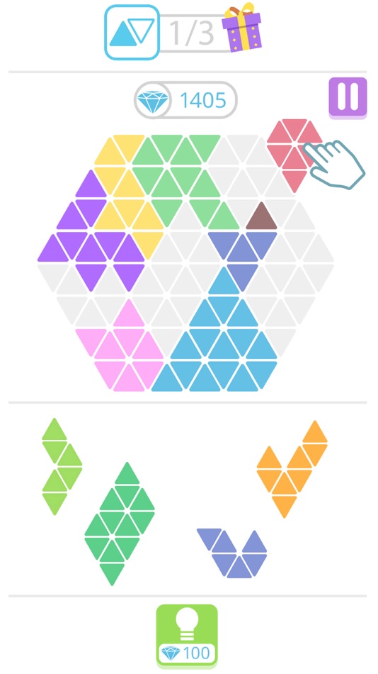 #1. Tangram Triangle ! (iOS) De: PLAYTOUCH