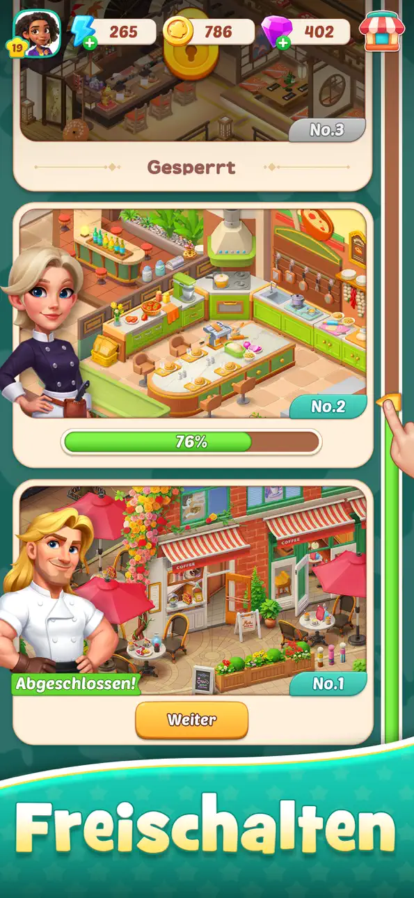 Foodstars: Merge & Cook iOS Mod IPA screenshot 5 - iOS game interface