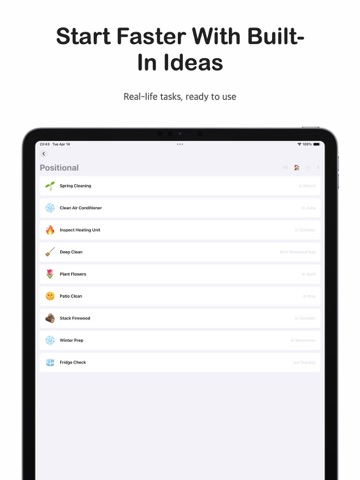 ReDo Loop: Recurring Tasks iPad screenshot