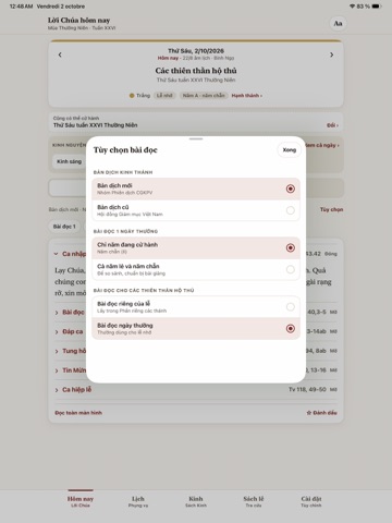 Thánh Lễ hôm nay iPad screenshot 2