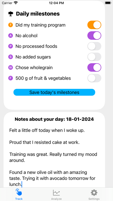 AIM: Anti-inflammatory life Screenshot