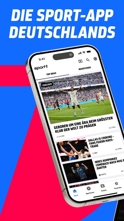 SPORT1: Sport & Fussball News screenshot-0