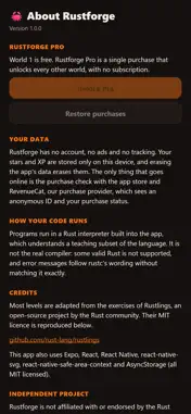 Rustforge : a coding quest screenshot 1