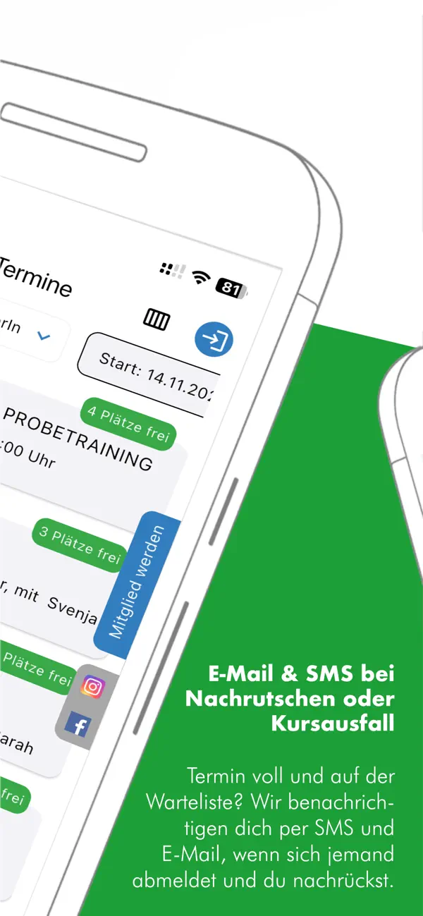 Screenshot #2 pour SPORTMEO Kursverwaltung & mehr