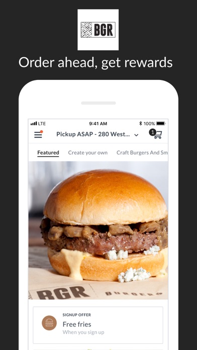 BGR - The Burger Joint iPhone screenshot 1 - Food & Drink app