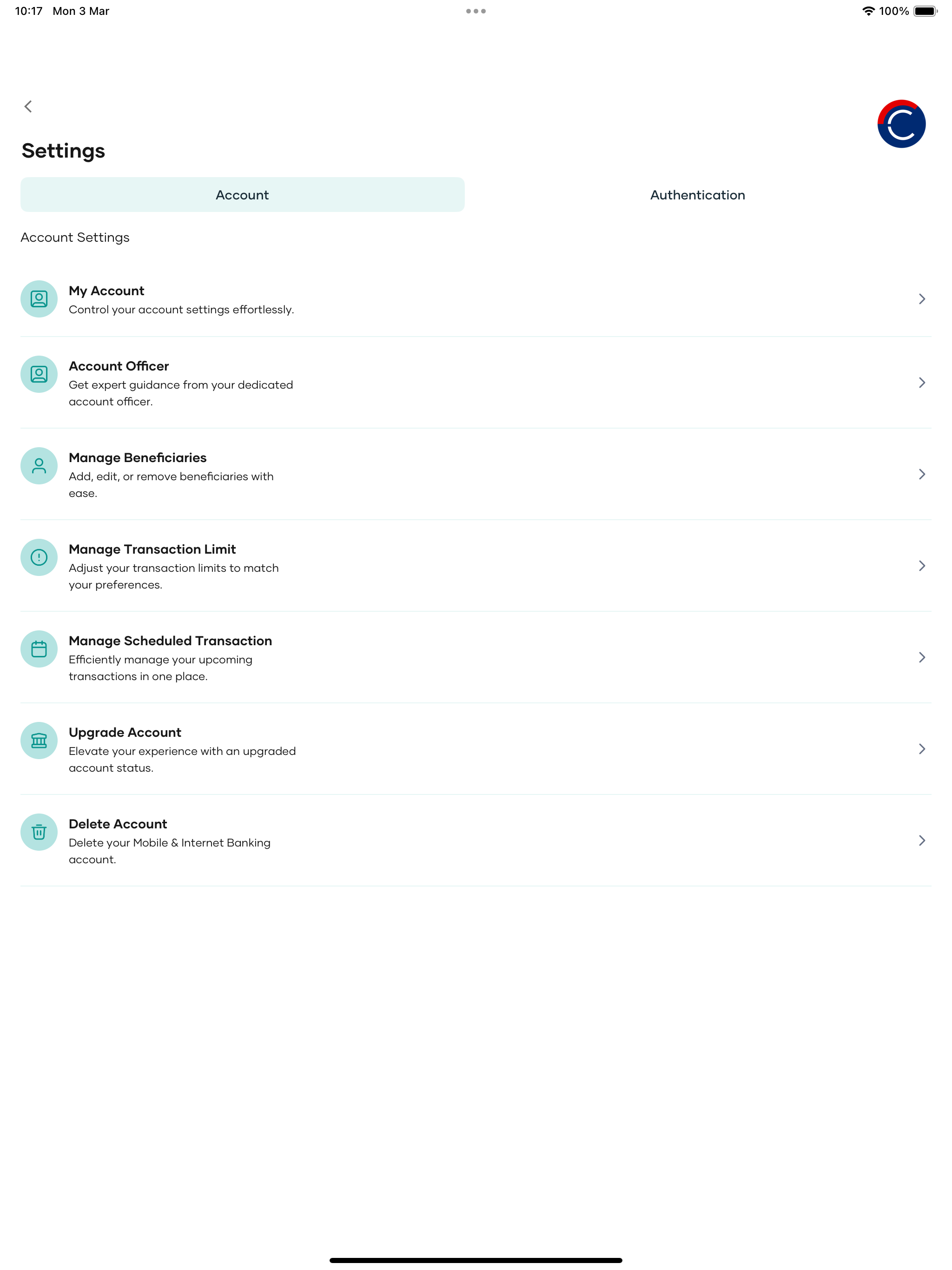 Consumer MFB screenshot 13