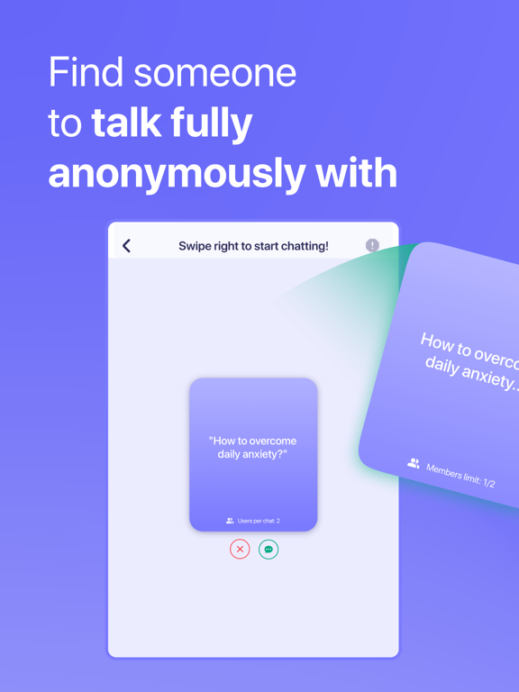 Vent & Chat - Chamberly iPad screenshot 1 - Health & Fitness app