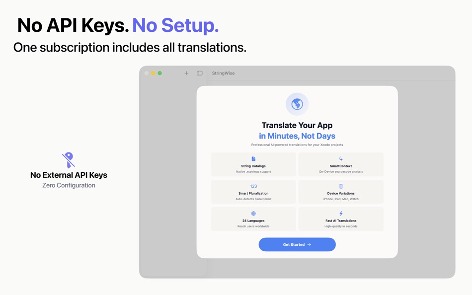 #3. StringWise - String Catalog AI (macOS) Podle: Kornel Varga