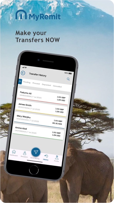 MyRemit iPhone screenshot 5 - Finance app