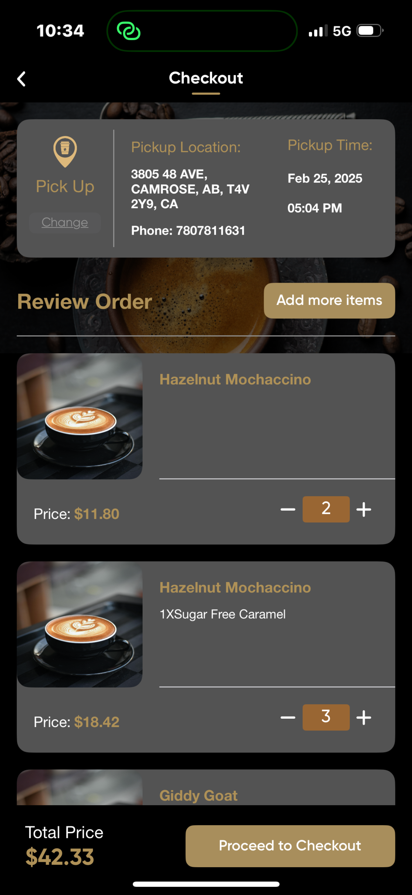 G.O.A.T. Coffee Co Inc.