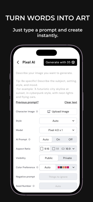 Pixel AI - Image Generator Screenshot 5 of 10