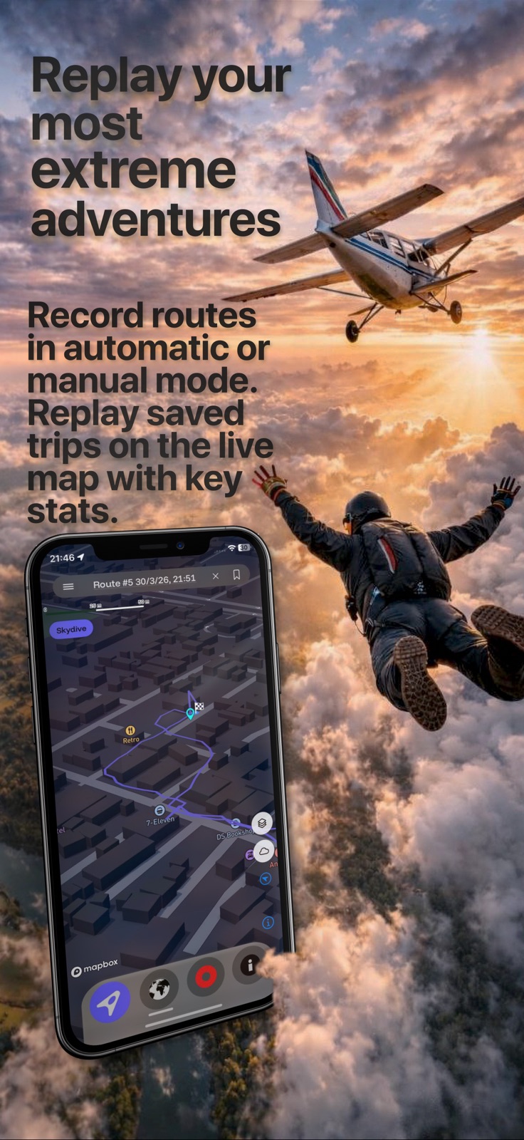 Offline GPS Tracker & Compass iphone screenshot 2