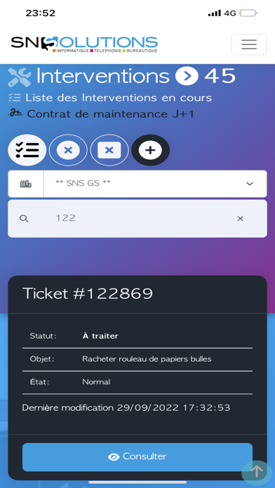 SNS Solutions Screenshot