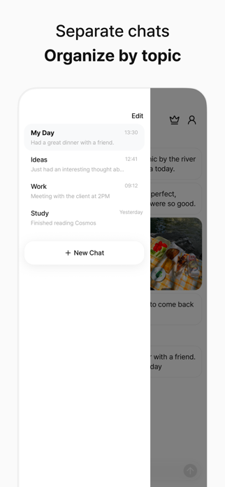 Chat Journal: Private Diary Screenshot 3 of 4