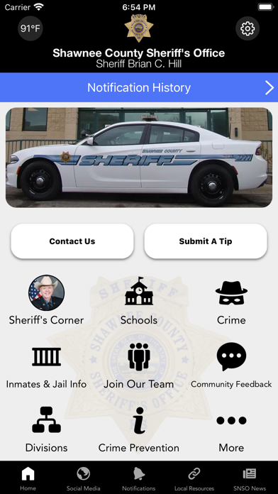 Shawnee County Sheriff, KS Screenshot