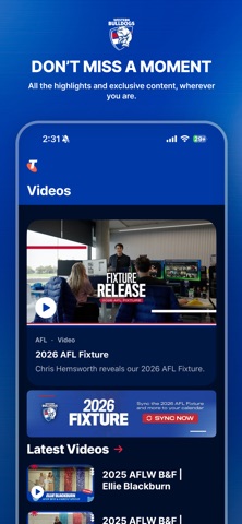 Western Bulldogs Official App screenshot