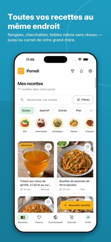 Pomeli - Carnet de recettes Screenshot 1 of 8
