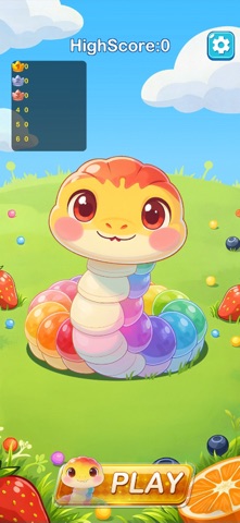Rainbow Munch: Dazzle Snake Screenshot 1 of 4