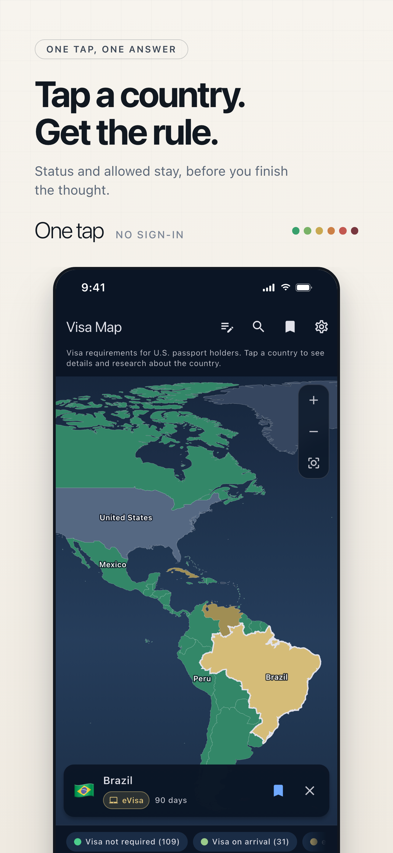 Visa-Free Countries & Entry screenshot 2