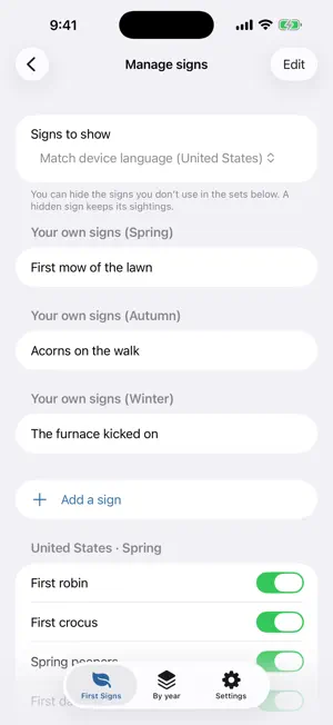 First Signs - Nature Journal screenshot 4
