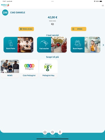 Welfare Pellegrini iPad screenshot 1