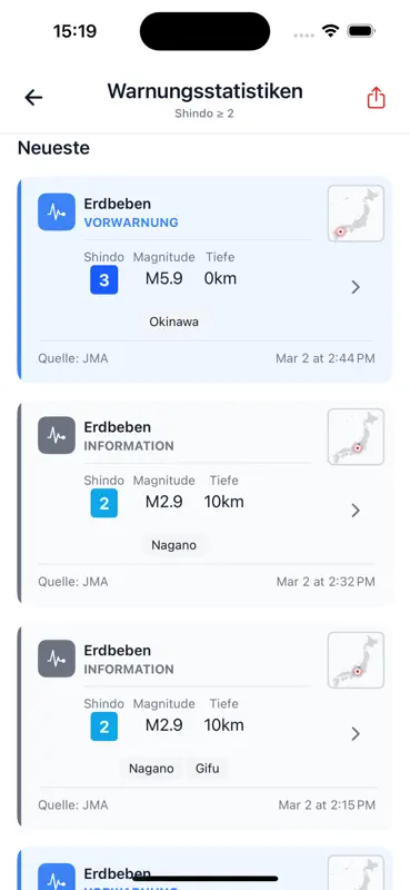 Japan Alerts screenshot 9 of 10