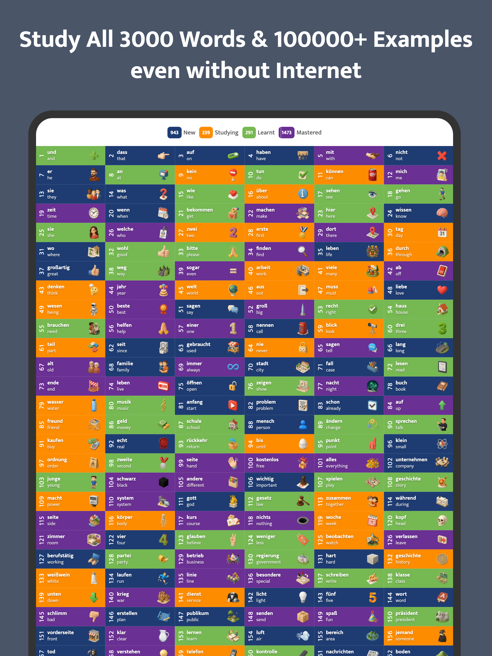 Most Common German Words screenshot 15
