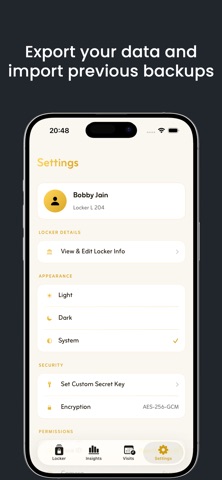 Locker Ledger iPhone screenshot