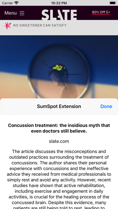 SumSpot Extension Screenshot