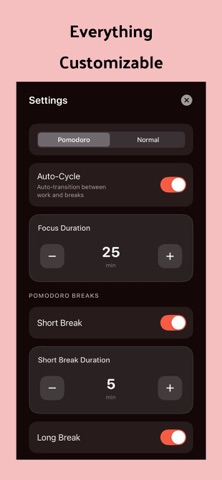 Timero - Pomodoro Focus Timer Screenshot 3 of 4