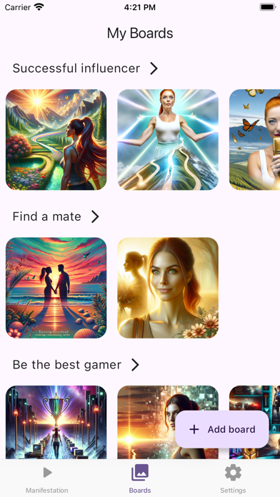 Aiantra Vision Board Screenshot