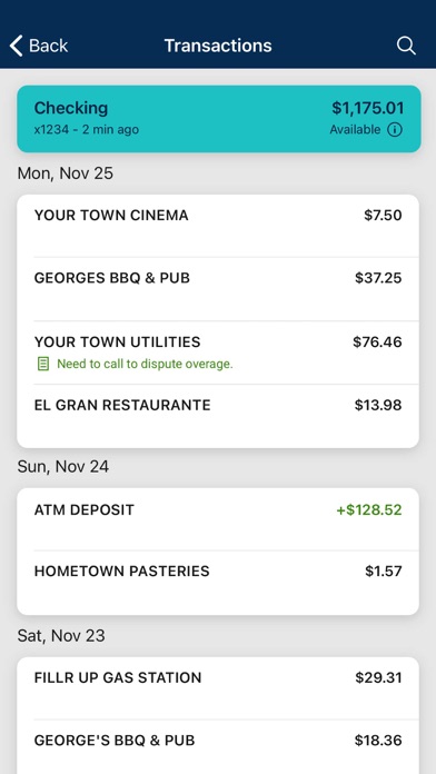 Hebron Savings Bank Screenshot