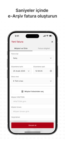e-Arşiv Fatura Portal app screenshot 2