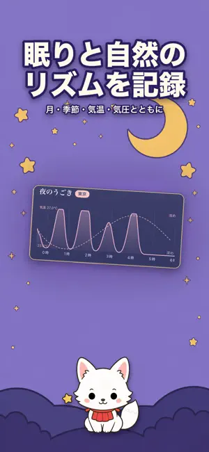 ツキコヨミ 月齢カレンダー×睡眠・いびき録音 screenshot 1