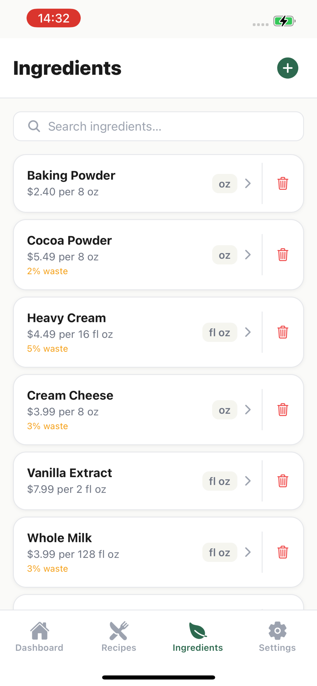 CostMyDish screenshot 4