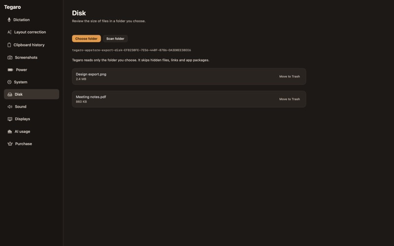 Tegaro: Dictation & Clipboard screenshot 7