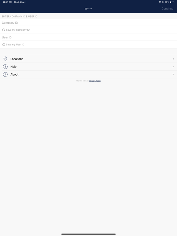 InBank Business Mobile iPad screenshot 3 - Finance app