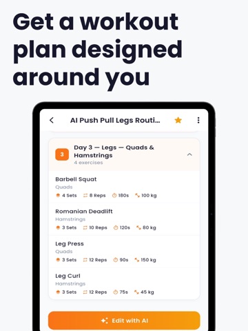 FitVault AI: Workout & Meal iPad screenshot