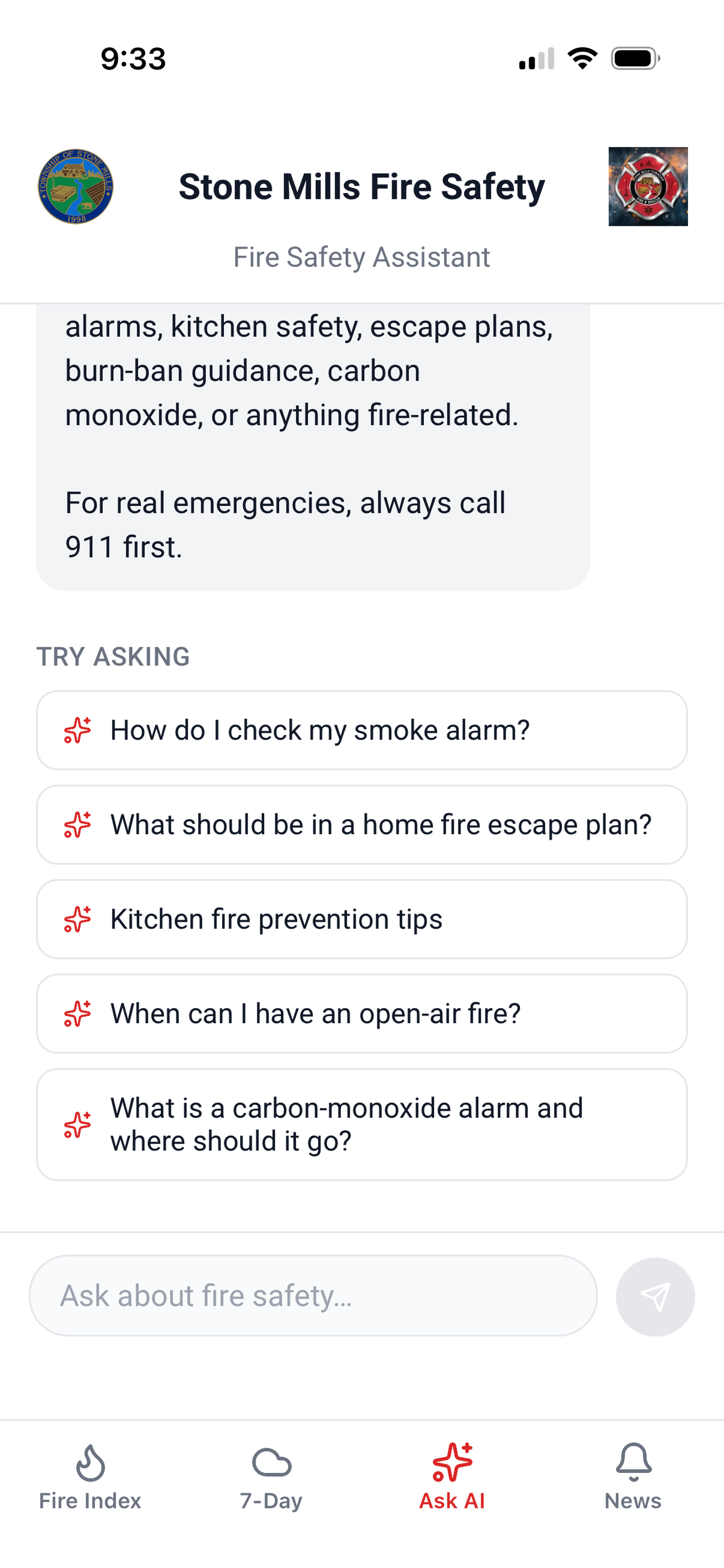 Township Fire Alerts screenshot 3