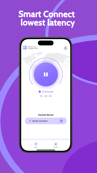 CompassVPN - Fast & Unlimited iPhone screenshot 4 - Utilities app