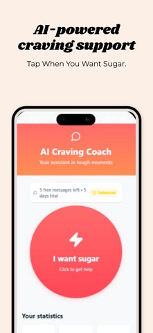 SugarOff: Quit Sugar with AI screenshot