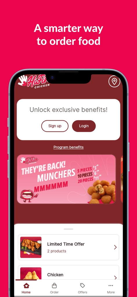 Hi Five Chicken - Restaurant - Food & Drink App | MWM