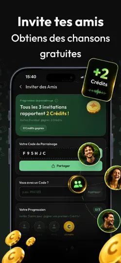 Capture d'écran de Beatron : Générateur AI sur iPhone 2