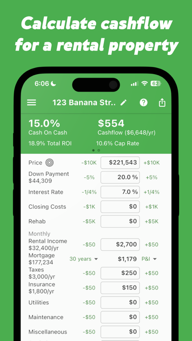 Screenshot #1 pour Rental Calculator BallparkDeal